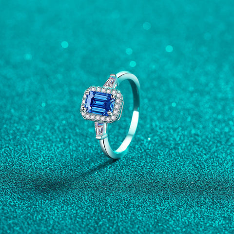 1 Carat Moissanite 925 Sterling Silver Ring 1 Carat Moissanite 925 Sterling Silver Ring