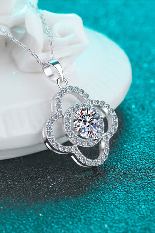 1 Carat Moissanite 925 Sterling Silver Necklace 1 Carat Moissanite 925 Sterling Silver Necklace