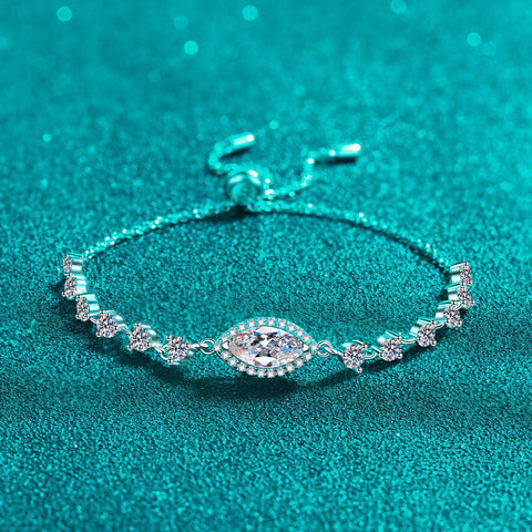 1 Carat Moissanite 925 Sterling Silver Bracelet 1 Carat Moissanite 925 Sterling Silver Bracelet