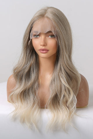 13*2" Lace Front Wigs Synthetic Long Wave 24" 150% Density in Medium Blonde Highlights 13*2" Lace Front Wigs Synthetic Long Wave 24" 150% Density in Medium Blonde Highlights