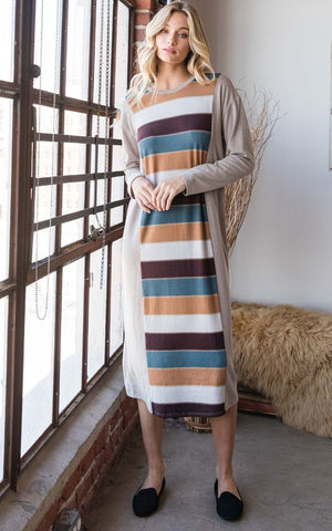 Colorblock Striped Dress Colorblock Striped Dress