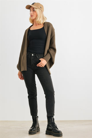 Batwing Sleeve Open Front Cardigan Batwing Sleeve Open Front Cardigan