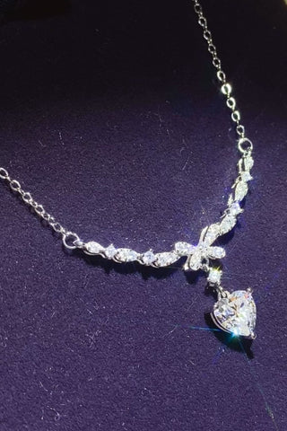 1 Carat 925 Sterling Silver Moissanite Necklace 1 Carat 925 Sterling Silver Moissanite Necklace