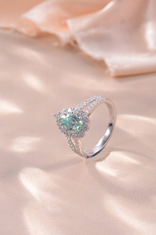 1 Carat Moissanite 925 Sterling Silver Ring 1 Carat Moissanite 925 Sterling Silver Ring