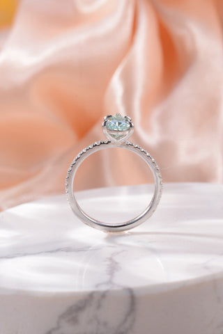 1.5 Carat Teardrop Shape Moissanite 925 Sterling Silver Ring 1.5 Carat Teardrop Shape Moissanite 925 Sterling Silver Ring