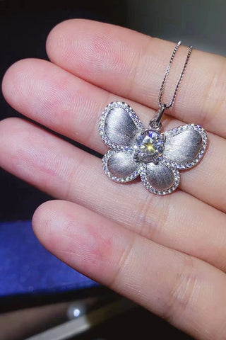 1 Carat Moissanite Butterfly Pendant Necklace 1 Carat Moissanite Butterfly Pendant Necklace