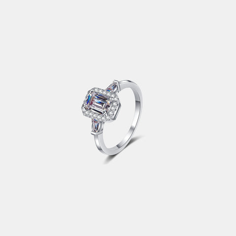 1 Carat Moissanite 925 Sterling Silver Ring 1 Carat Moissanite 925 Sterling Silver Ring