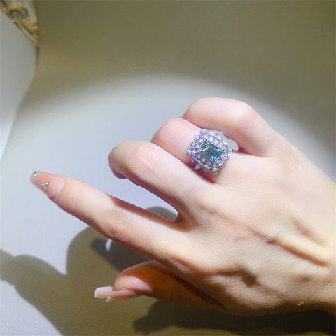 1 Carat Moissanite 925 Sterling Silver Ring 1 Carat Moissanite 925 Sterling Silver Ring