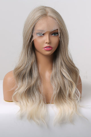 13*2" Lace Front Wigs Synthetic Long Wave 24" 150% Density in Medium Blonde Highlights 13*2" Lace Front Wigs Synthetic Long Wave 24" 150% Density in Medium Blonde Highlights