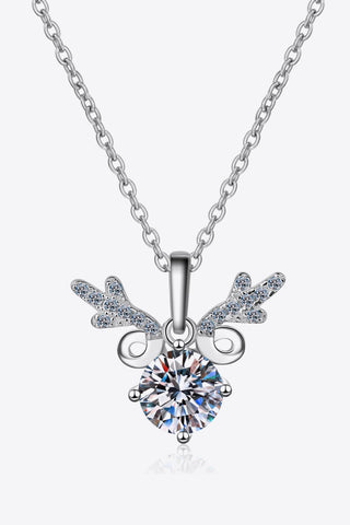 1 Carat Moissanite 925 Sterling Silver Necklace 1 Carat Moissanite 925 Sterling Silver Necklace