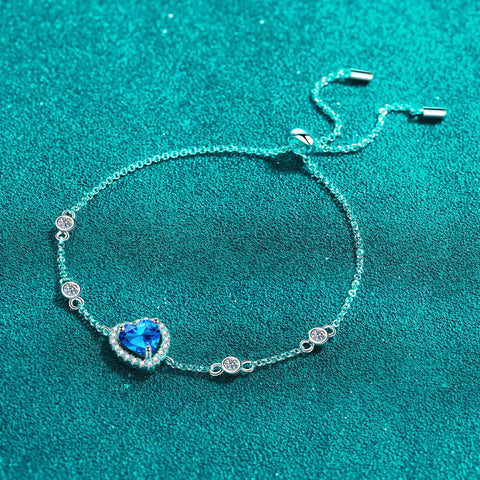 1 Carat Moissanite 925 Sterling Silver Bracelet 1 Carat Moissanite 925 Sterling Silver Bracelet
