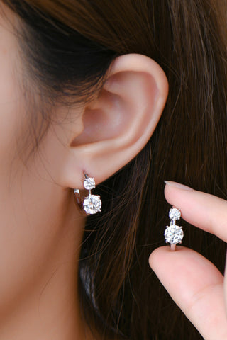 1.3 Carat Moissanite 925 Sterling Silver Earrings 1.3 Carat Moissanite 925 Sterling Silver Earrings