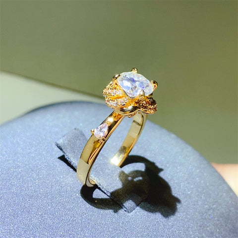 1 Carat Moissanite Zircon 925 Sterling Silver Ring 1 Carat Moissanite Zircon 925 Sterling Silver Ring