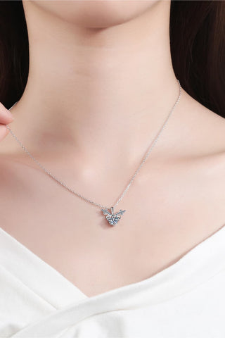 1 Carat Moissanite 925 Sterling Silver Necklace 1 Carat Moissanite 925 Sterling Silver Necklace