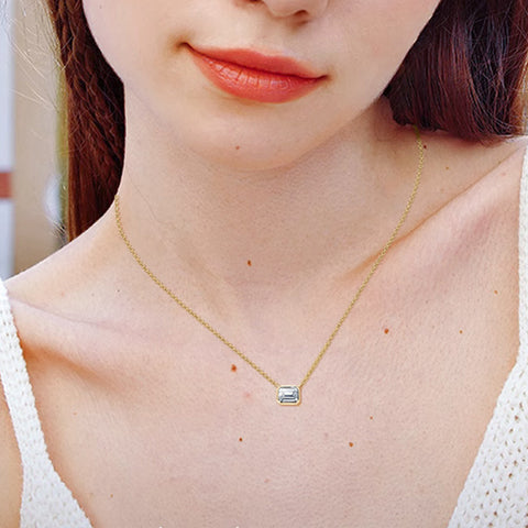 1 Carat Moissanite 925 Sterling Silver Pendant Necklace 1 Carat Moissanite 925 Sterling Silver Pendant Necklace