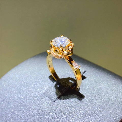 1 Carat Moissanite Zircon 925 Sterling Silver Ring 1 Carat Moissanite Zircon 925 Sterling Silver Ring