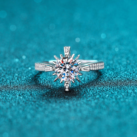1 Carat Moissanite 925 Sterling Silver Ring 1 Carat Moissanite 925 Sterling Silver Ring
