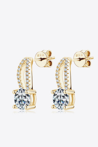 1 Carat Moissanite 925 Sterling Silver Earrings 1 Carat Moissanite 925 Sterling Silver Earrings