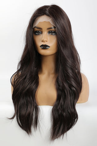 13*2" Lace Front Wigs Synthetic Long Wave 26" Heat Safe 150% Density in Brown 13*2" Lace Front Wigs Synthetic Long Wave 26" Heat Safe 150% Density in Brown
