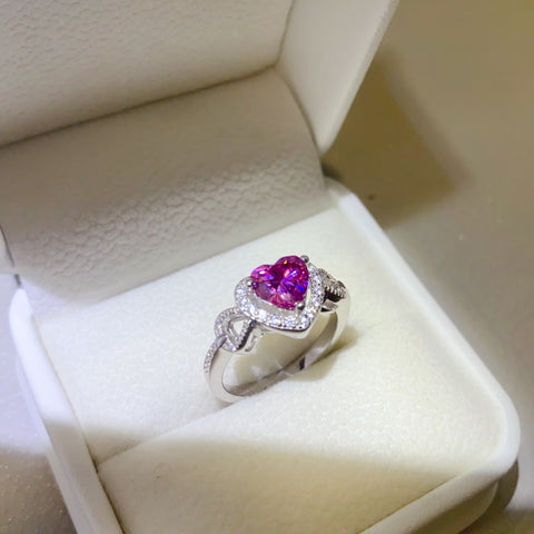 1 Carat Moissanite 925 Sterling Silver Ring 1 Carat Moissanite 925 Sterling Silver Ring