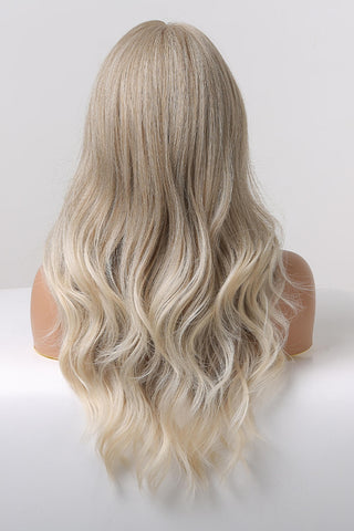 13*2" Lace Front Wigs Synthetic Long Wave 24" 150% Density in Medium Blonde Highlights 13*2" Lace Front Wigs Synthetic Long Wave 24" 150% Density in Medium Blonde Highlights