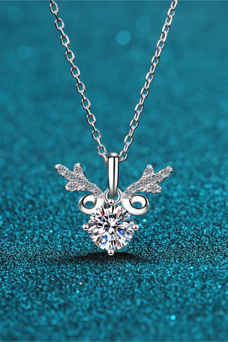 1 Carat Moissanite 925 Sterling Silver Necklace 1 Carat Moissanite 925 Sterling Silver Necklace