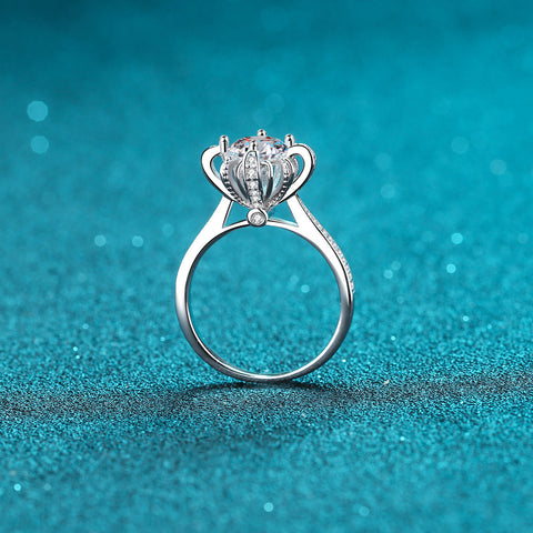 1 Carat Moissanite 925 Sterling Silver Ring 1 Carat Moissanite 925 Sterling Silver Ring