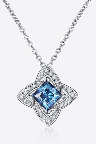 1 Carat Moissanite Floral Pendant Necklace 1 Carat Moissanite Floral Pendant Necklace