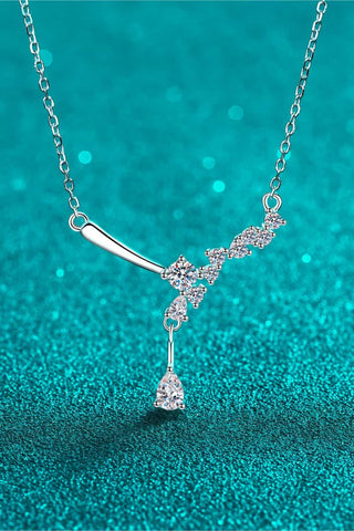 1 Carat Moissanite 925 Sterling Silver Necklace 1 Carat Moissanite 925 Sterling Silver Necklace