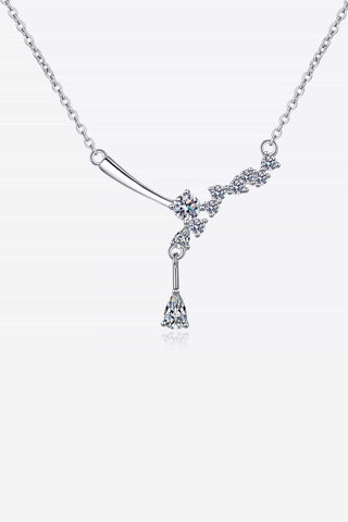 1 Carat Moissanite 925 Sterling Silver Necklace 1 Carat Moissanite 925 Sterling Silver Necklace