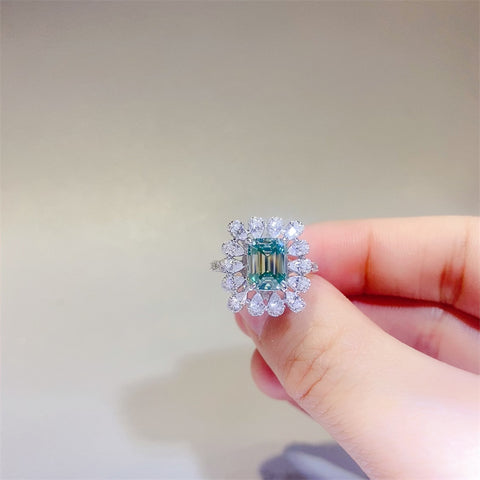 1 Carat Moissanite 925 Sterling Silver Ring 1 Carat Moissanite 925 Sterling Silver Ring