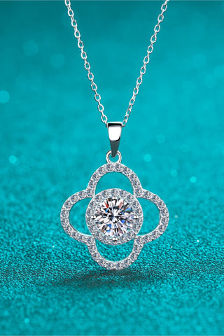 1 Carat Moissanite 925 Sterling Silver Necklace 1 Carat Moissanite 925 Sterling Silver Necklace