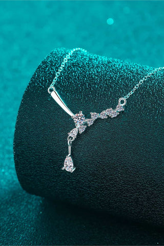 1 Carat Moissanite 925 Sterling Silver Necklace 1 Carat Moissanite 925 Sterling Silver Necklace