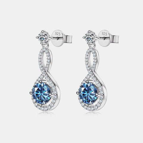 1 Carat Moissanite 925 Sterling Silver Earrings 1 Carat Moissanite 925 Sterling Silver Earrings