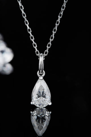 1 Carat Moissanite 925 Sterling Silver Necklace 1 Carat Moissanite 925 Sterling Silver Necklace