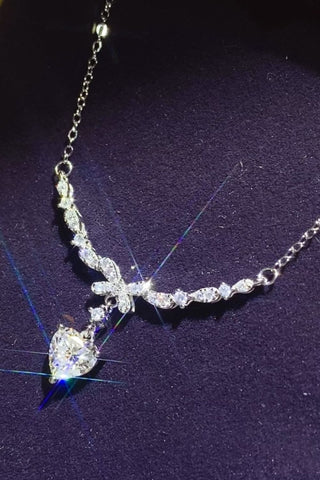 1 Carat 925 Sterling Silver Moissanite Necklace 1 Carat 925 Sterling Silver Moissanite Necklace