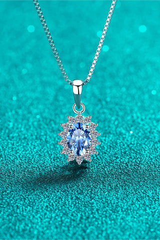 1 Carat Moissanite 925 Sterling Silver Necklace 1 Carat Moissanite 925 Sterling Silver Necklace