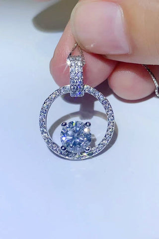 1 Carat Moissanite 925 Sterling Silver Necklace 1 Carat Moissanite 925 Sterling Silver Necklace