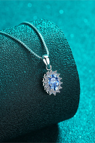 1 Carat Moissanite 925 Sterling Silver Necklace 1 Carat Moissanite 925 Sterling Silver Necklace