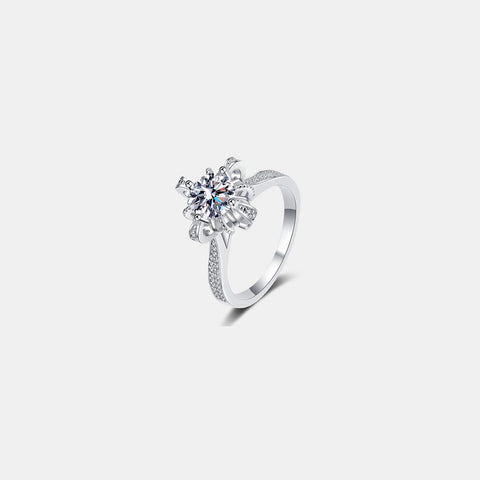 1 Carat Moissanite 925 Sterling Silver Ring 1 Carat Moissanite 925 Sterling Silver Ring