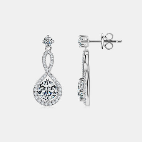 1 Carat Moissanite 925 Sterling Silver Earrings 1 Carat Moissanite 925 Sterling Silver Earrings