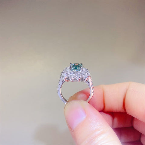 1 Carat Moissanite 925 Sterling Silver Ring 1 Carat Moissanite 925 Sterling Silver Ring
