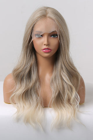 13*2" Lace Front Wigs Synthetic Long Wave 24" 150% Density in Medium Blonde Highlights 13*2" Lace Front Wigs Synthetic Long Wave 24" 150% Density in Medium Blonde Highlights