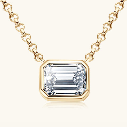 1 Carat Moissanite 925 Sterling Silver Pendant Necklace 1 Carat Moissanite 925 Sterling Silver Pendant Necklace