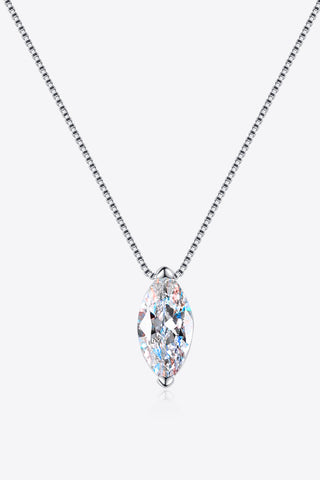 1 Carat Moissanite 925 Sterling Silver Necklace 1 Carat Moissanite 925 Sterling Silver Necklace