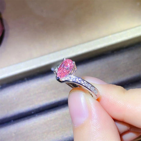 1 Carat Moissanite 925 Sterling Silver Ring 1 Carat Moissanite 925 Sterling Silver Ring