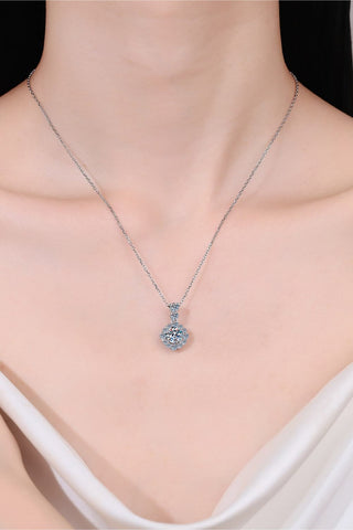 1 Carat Moissanite 925 Sterling Silver Necklace 1 Carat Moissanite 925 Sterling Silver Necklace