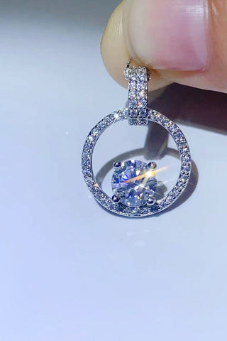 1 Carat Moissanite 925 Sterling Silver Necklace 1 Carat Moissanite 925 Sterling Silver Necklace