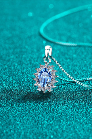 1 Carat Moissanite 925 Sterling Silver Necklace 1 Carat Moissanite 925 Sterling Silver Necklace