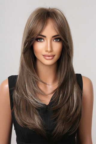 13*1" Full-Machine Wigs Synthetic Long Straight 22" 13*1" Full-Machine Wigs Synthetic Long Straight 22"
